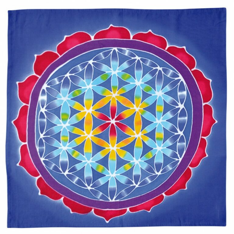 Wandtuch Mandala – Blume des Lebens - 50x50 SG23