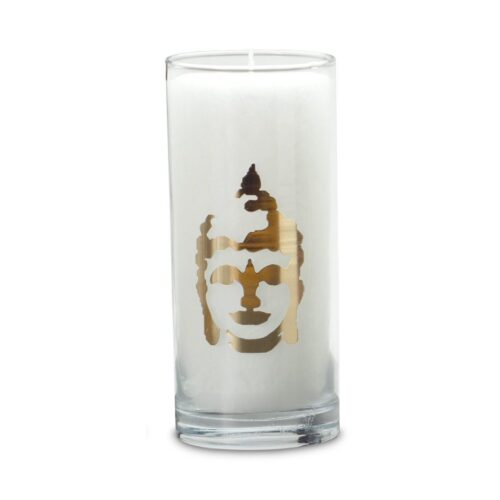 Kerze Buddha - Set 6 Stück - Ø ca. 6 cm, H ca. 14 cm