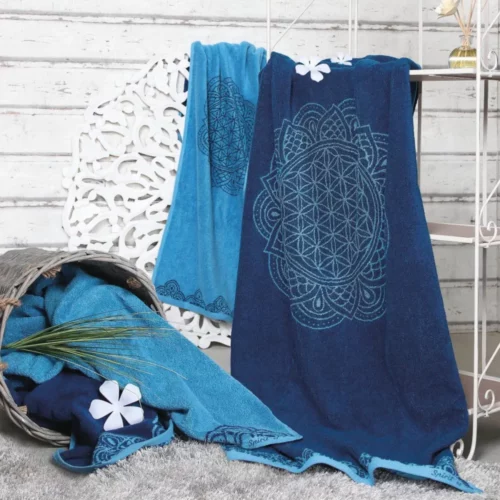 Liegetuch – Happy Flower of Life von Spirit of OM