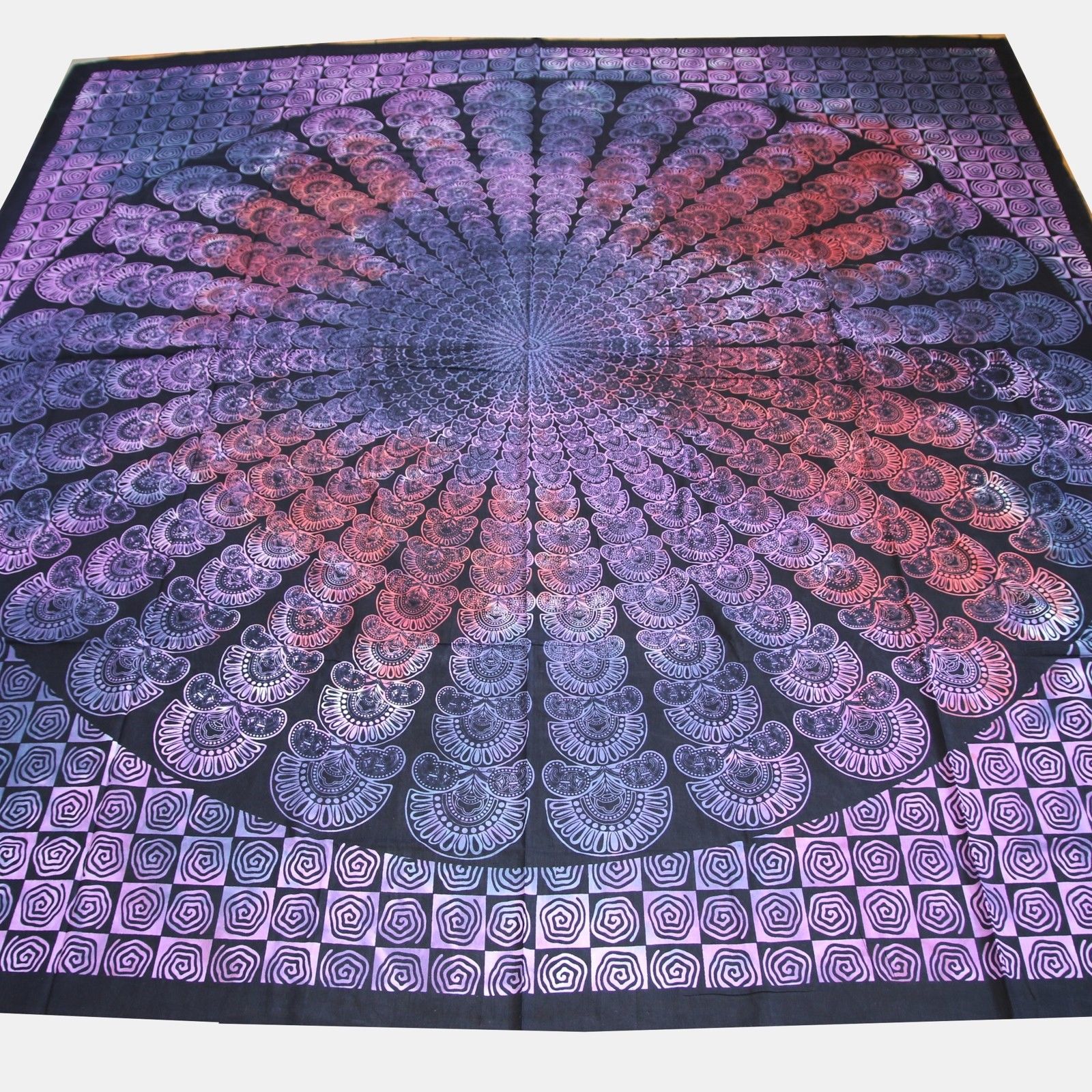 Tagesdecke - Rainbowmandala India