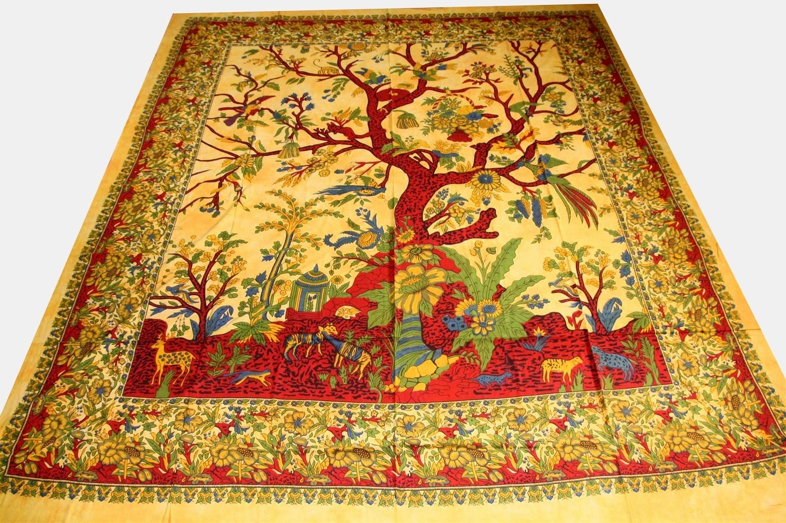 Tagesdecke gemustert - Lebensbaum - 210 x 240 cm – Bild 4