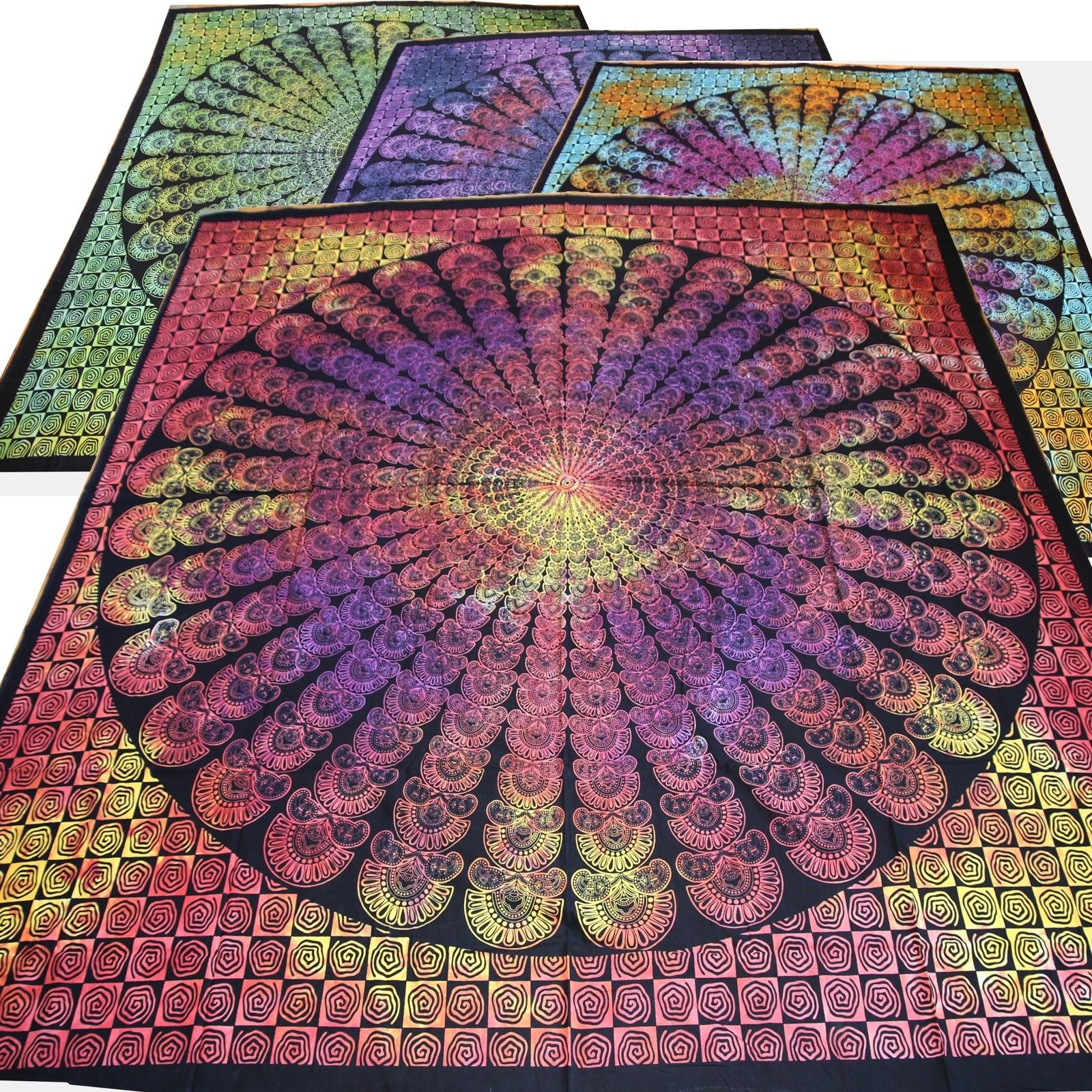 Tagesdecke - Rainbowmandala India – Bild 3