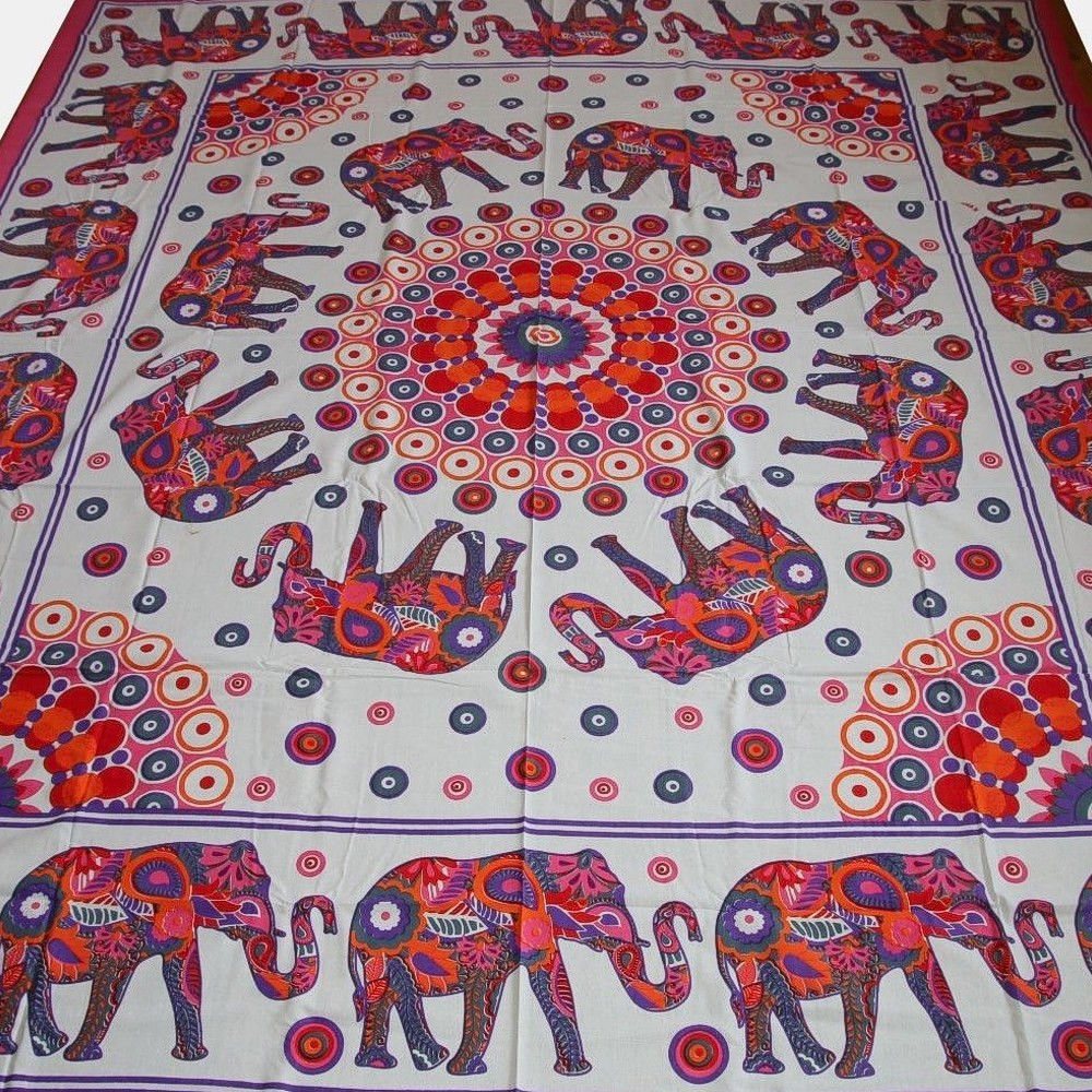 Indische Tagesdecke - Double - Elefant Maharani – Bild 4
