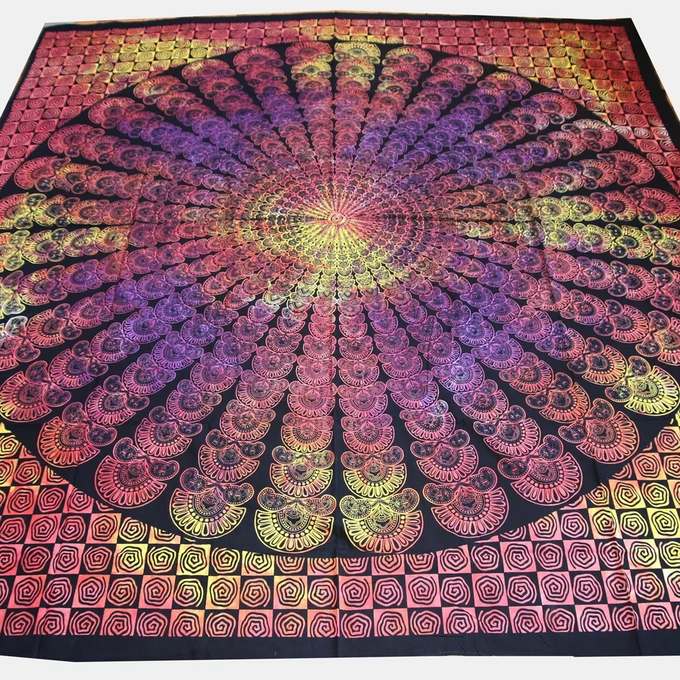 Tagesdecke - Rainbowmandala India – Bild 4