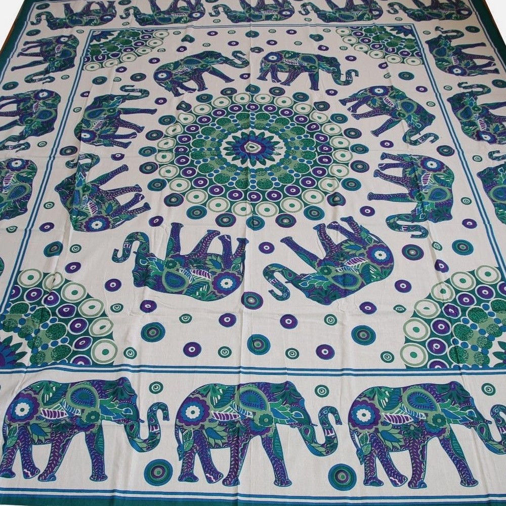 Indische Tagesdecke - Double - Elefant Maharani – Bild 3