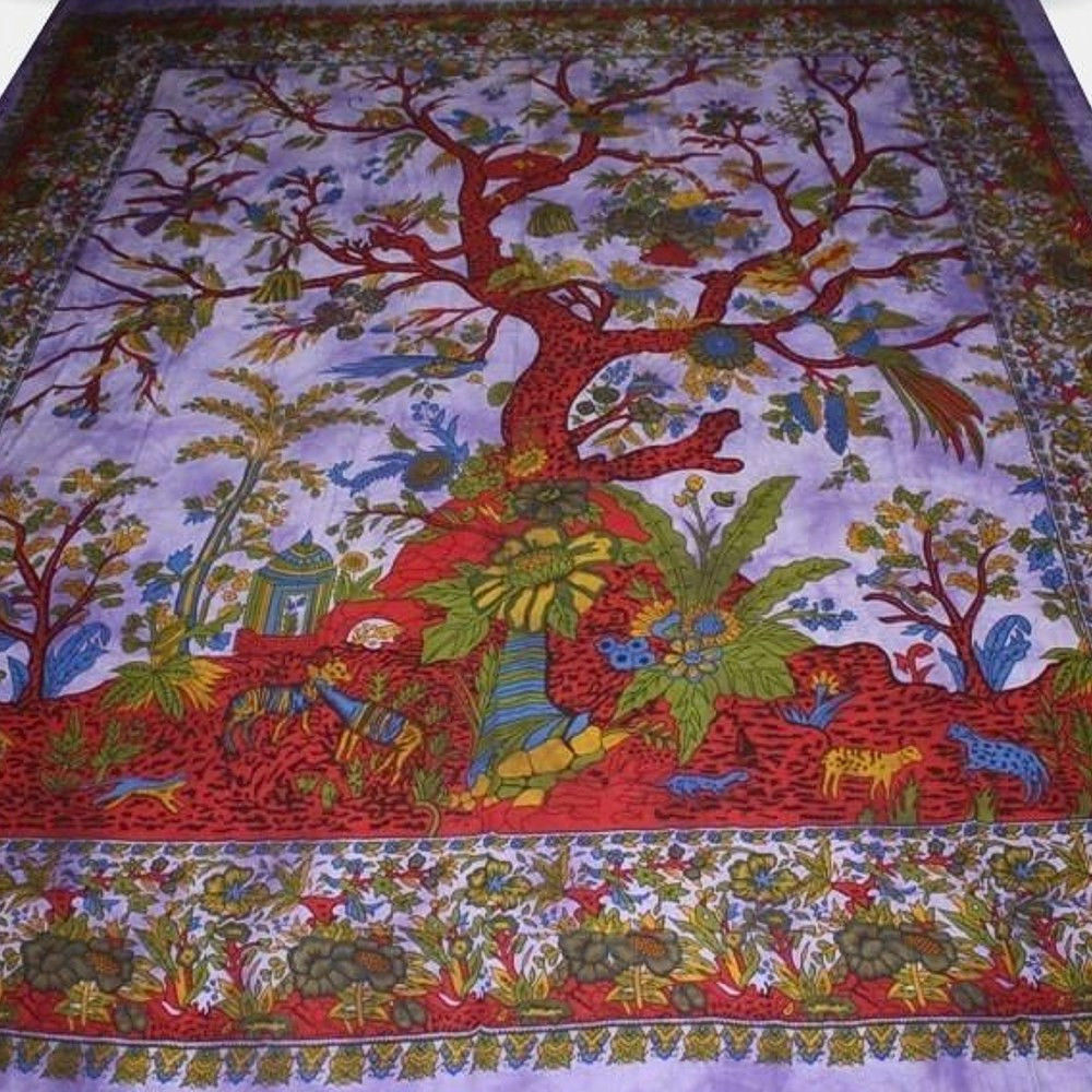 Tagesdecke gemustert - Lebensbaum - 210 x 240 cm – Bild 10