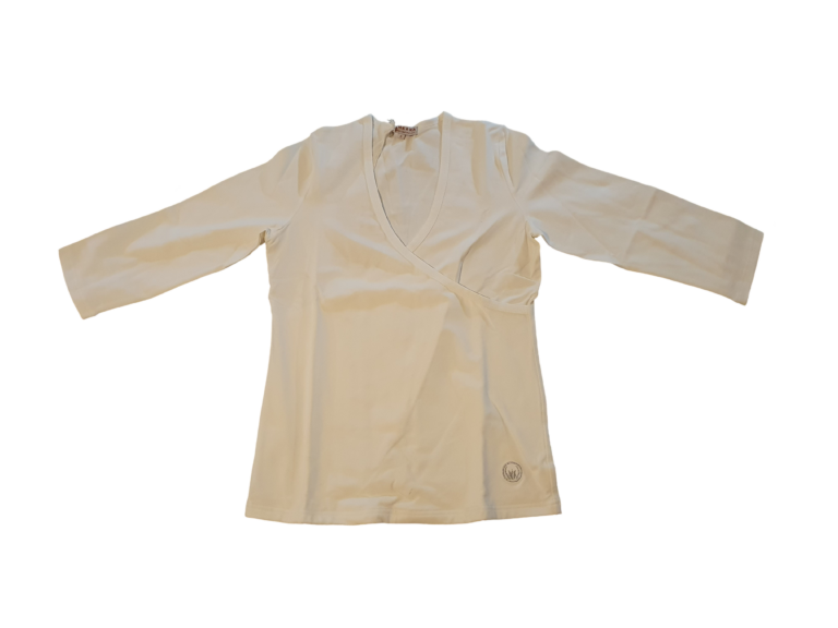 Shirt mit Wickelausschnitt - offwhite Amrit - S 20241002_222400