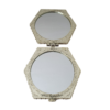 Bestickter Faux Seidenbrokat - Taschenspiegel – Bild 6
