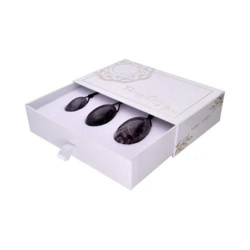 Yoni Ei Amethyst - 3er Set gebohrt