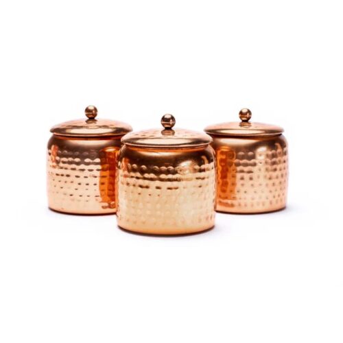 Veda-Duftkerzen im Glas mit Deckel Set mit 3 - 6x6