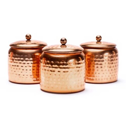 Veda-Duftkerzen im Glas mit Deckel Set mit 3 - 6x6