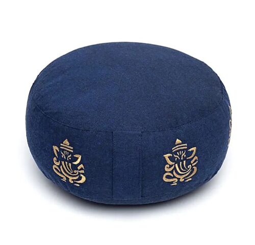 Meditationskissen Ganesha - Blau -  H 17 cm