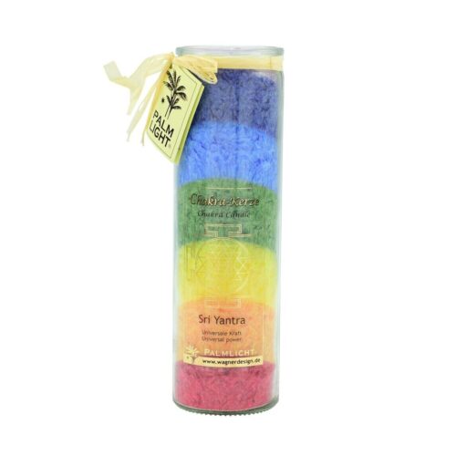 PALM LIGHT Mehrfarbige Chakra Kerze