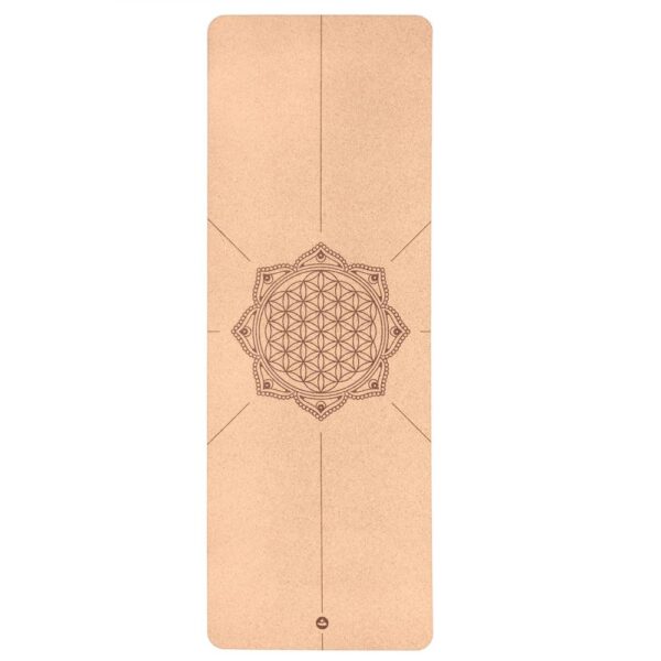 Yogamatte Kork - Blume des Lebens - 4 mm | Extrem rutschfest – Bild 6