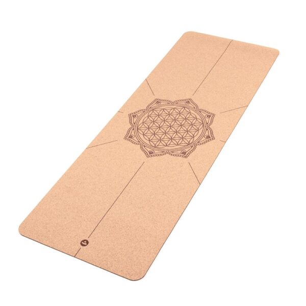 Yogamatte Kork - Blume des Lebens - 4 mm | Extrem rutschfest – Bild 5
