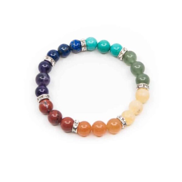7 Chakra Armband - Echte Steine 