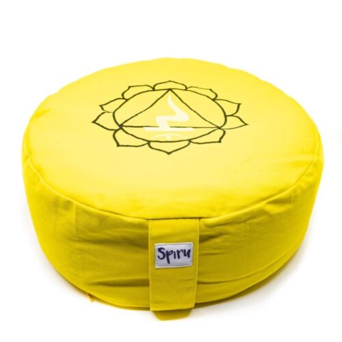 Meditationskissen Baumwolle Gelb – 3rd Chakra Solar Plexus – H 15 cm