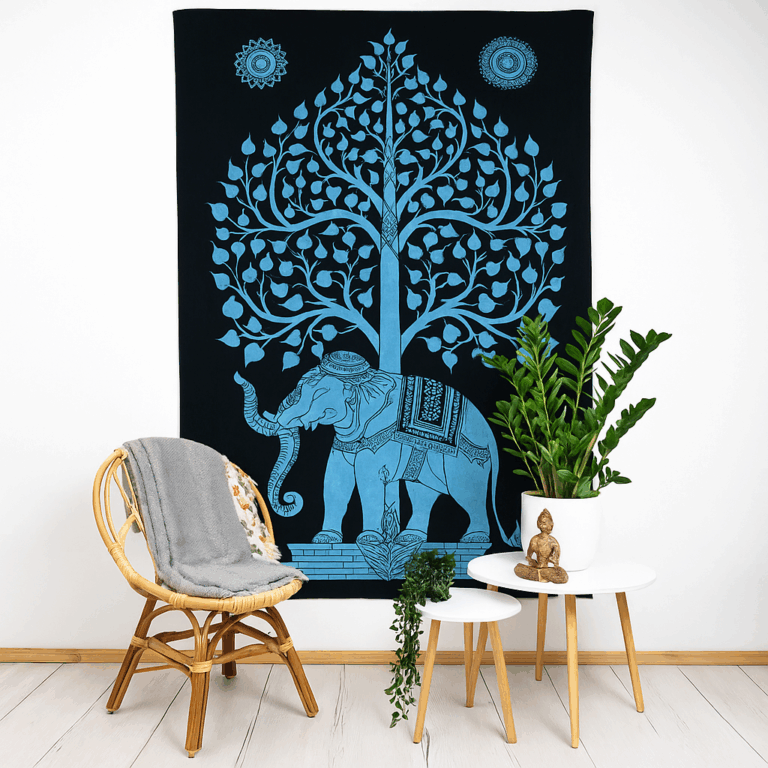 Wandtuch – Elefant Tree - 140 × 210 cm g3453543543