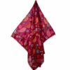 Pareo Chasmere Bordeaux mit Bommeln – 100 % Baumwolle