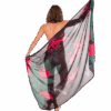 Pareo „Hibiskus von Réunion“ – Schwarz